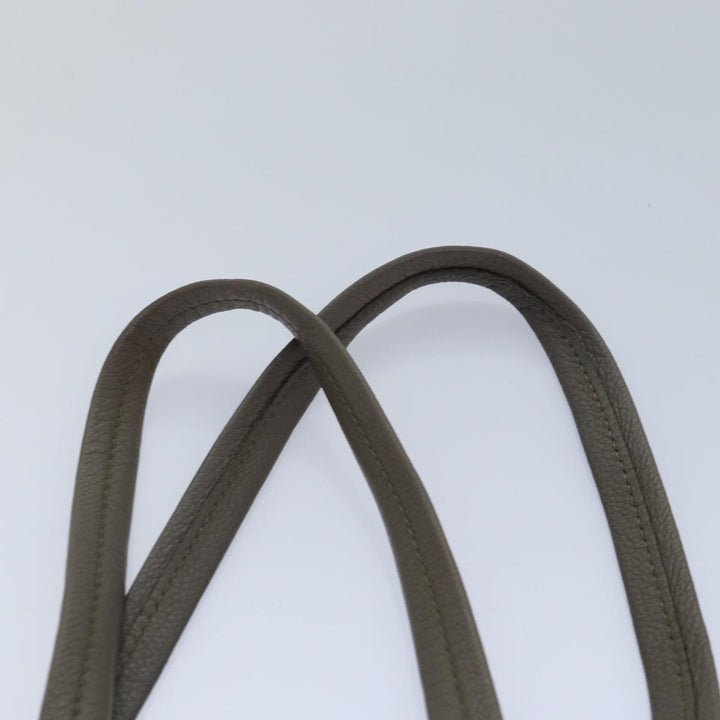 Top Quality Celine Cabas Phantom Small Tote Bag Leather Gray Gold Auth 85864