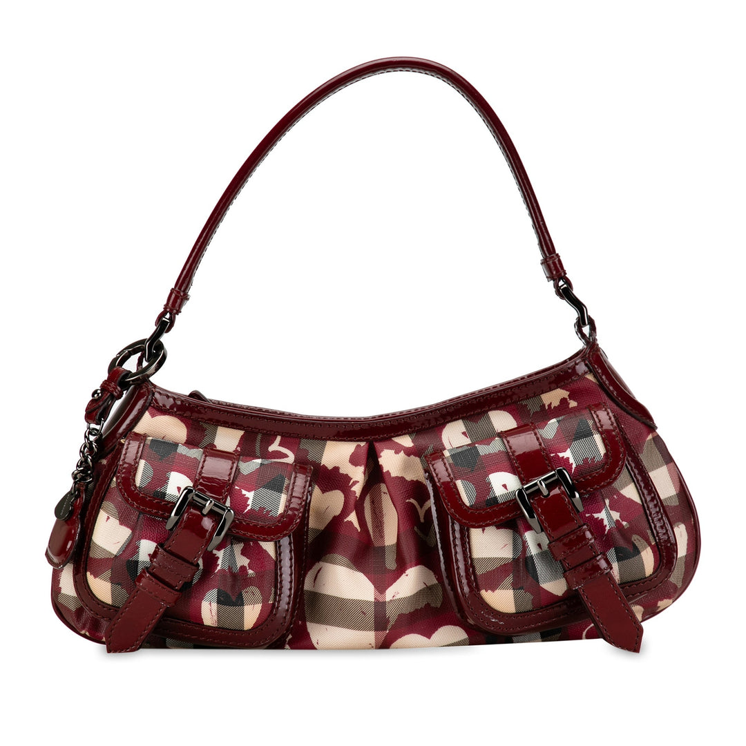 BURBERRY House Check Hearts Shoulder Bag