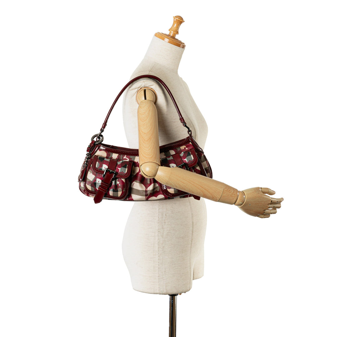BURBERRY House Check Hearts Shoulder Bag