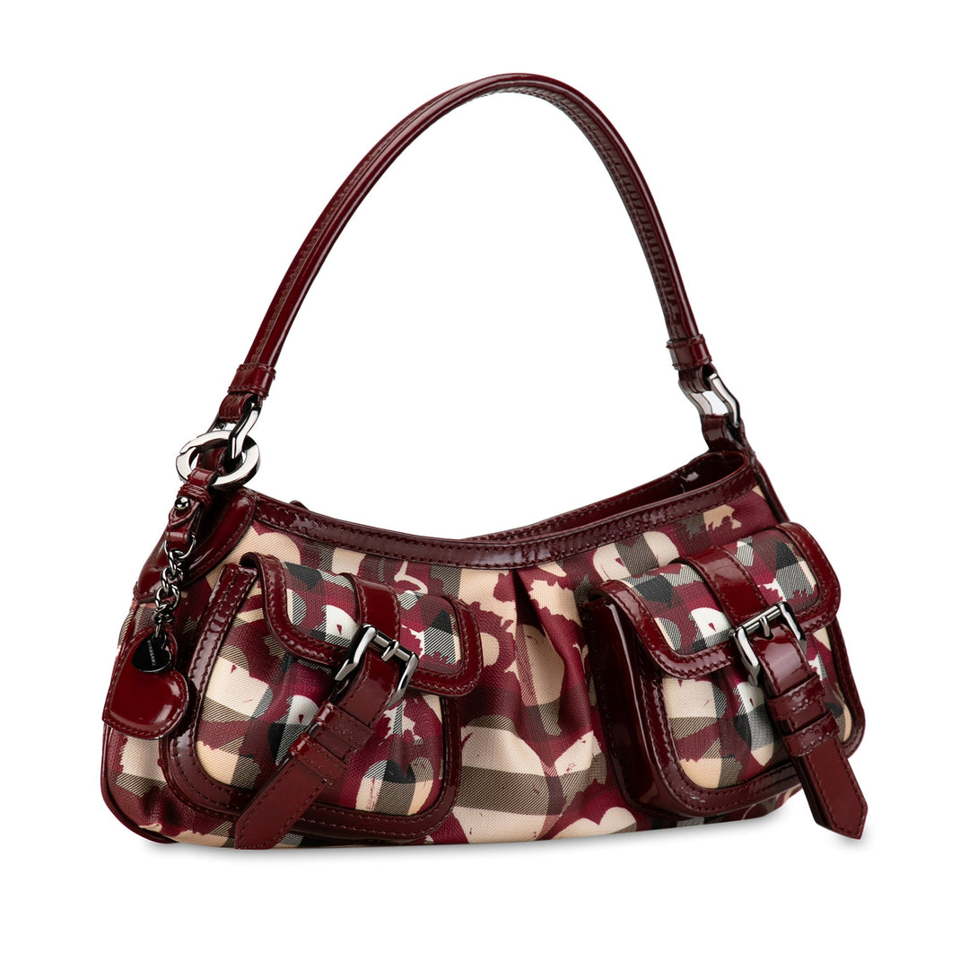 BURBERRY House Check Hearts Shoulder Bag