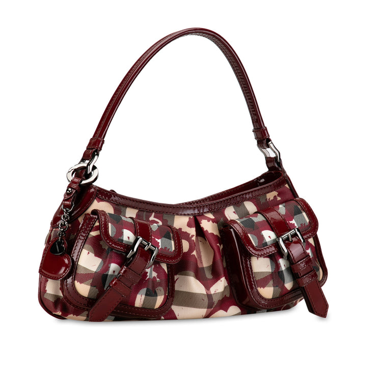 BURBERRY House Check Hearts Shoulder Bag