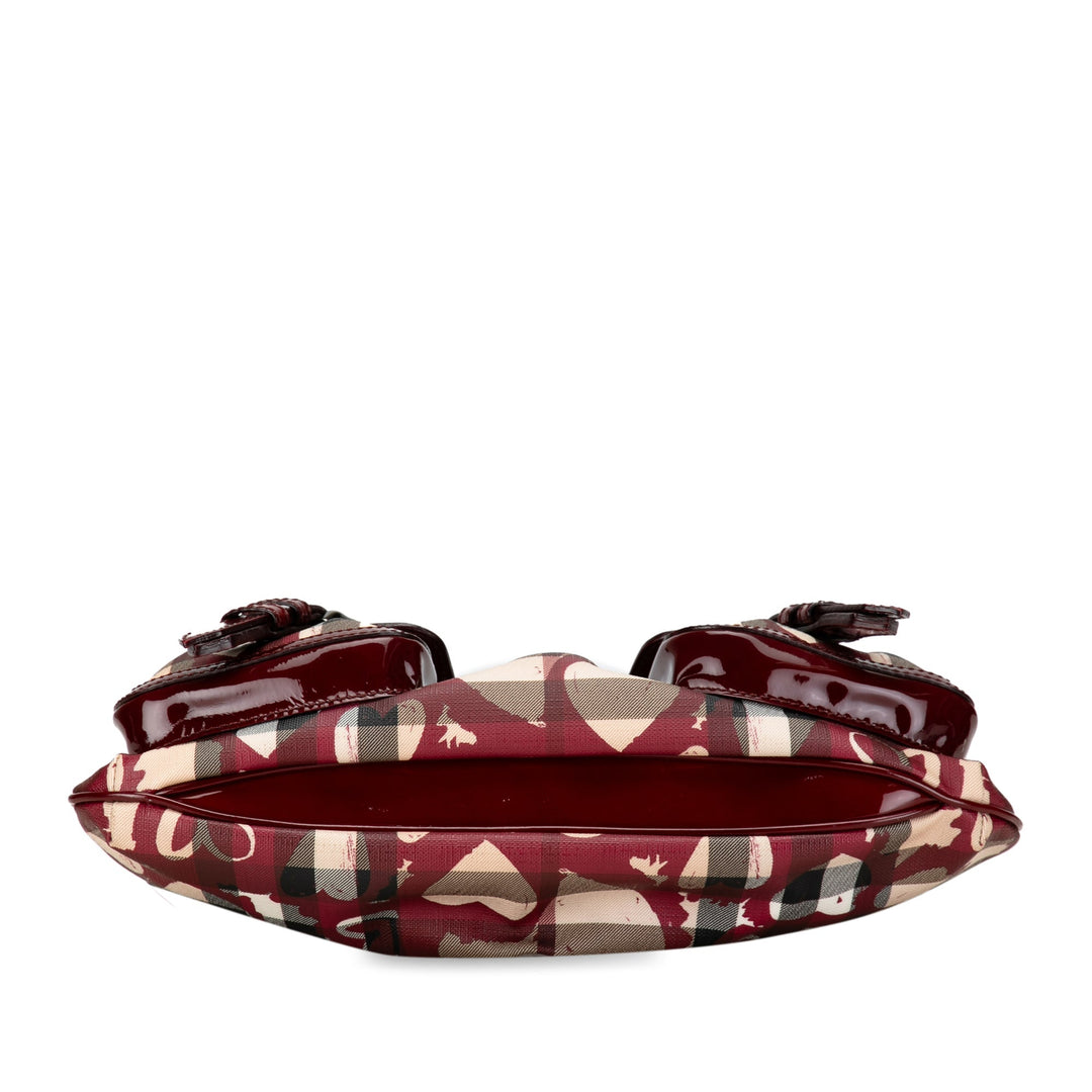 BURBERRY House Check Hearts Shoulder Bag