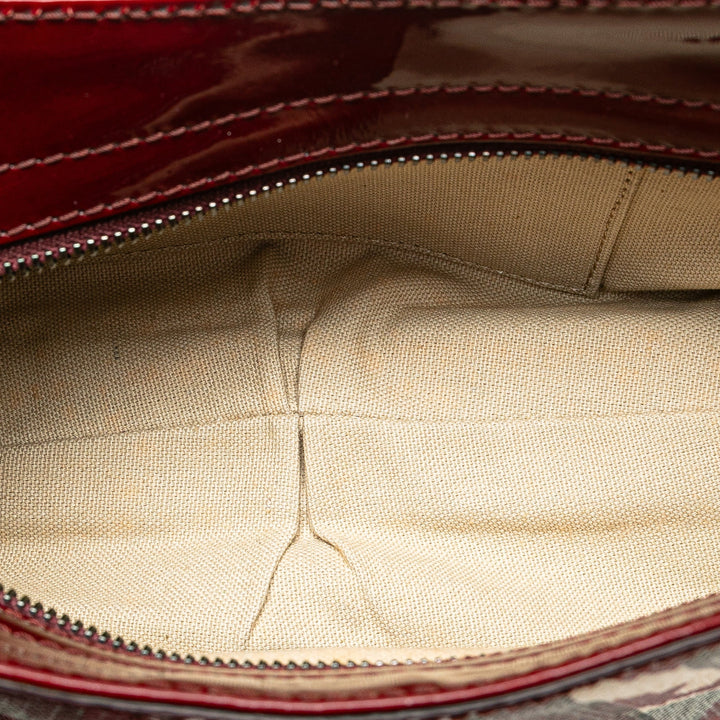 BURBERRY House Check Hearts Shoulder Bag