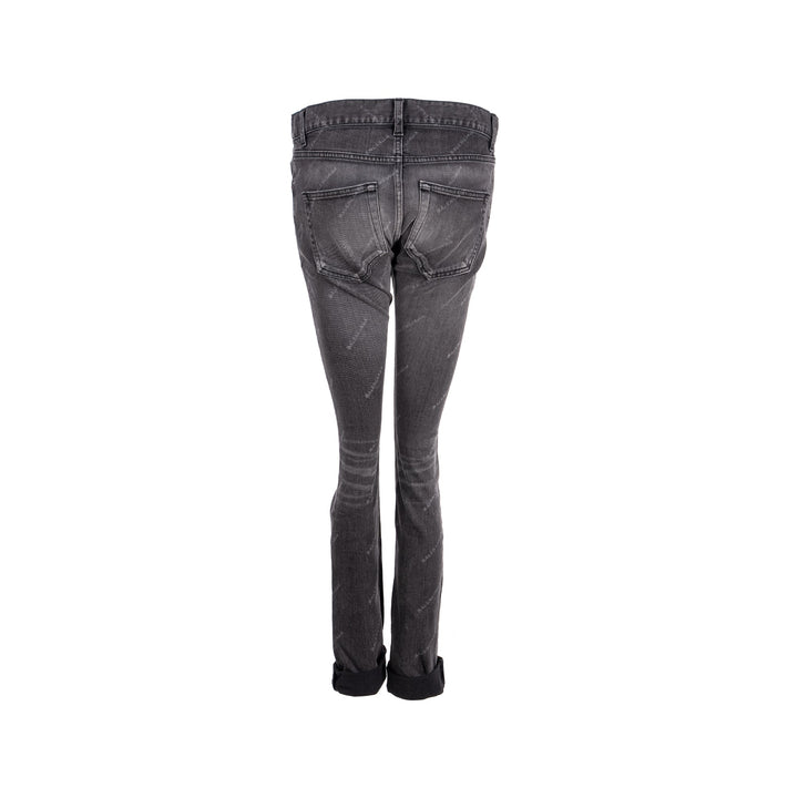 Top Quality Balenciaga Size 26 Denim Jeans Cotton Black