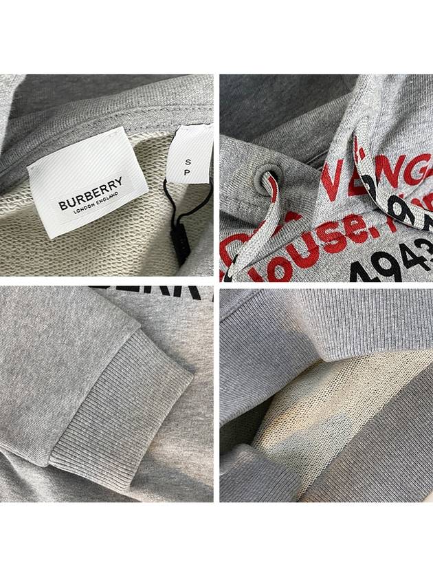 Burberry Location Cotton Hoodie Grey