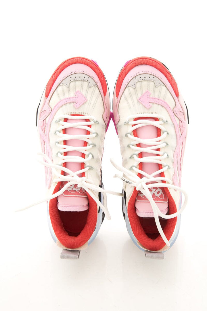 Off White "Odsy 2000" Pink Mixed Media Sneakers SZ 40