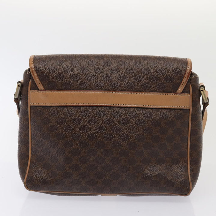 Celine Macadam Canvas Shoulder Bag 2Set Brown Auth 86463
