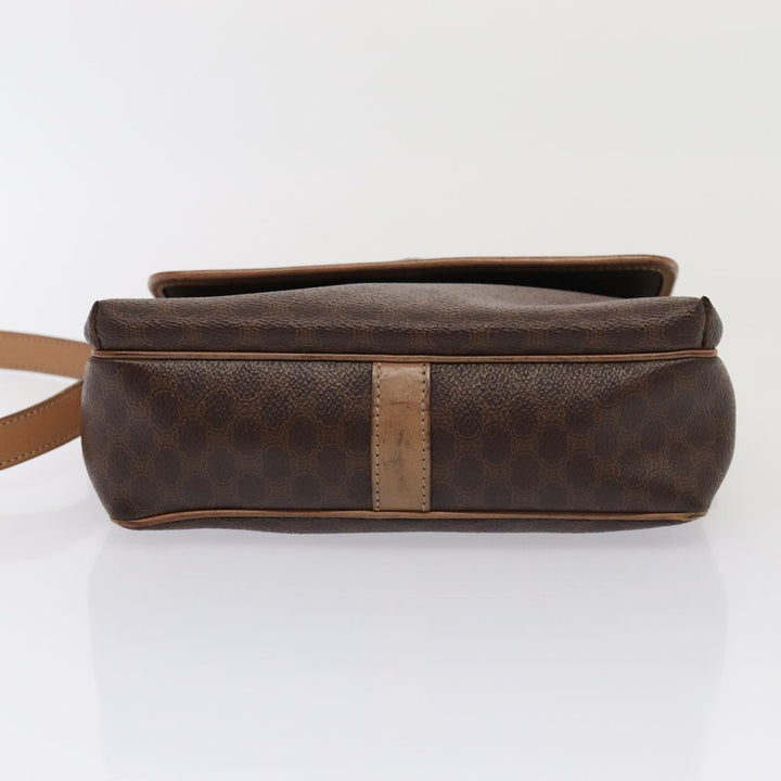 Celine Macadam Canvas Shoulder Bag 2Set Brown Auth 86463