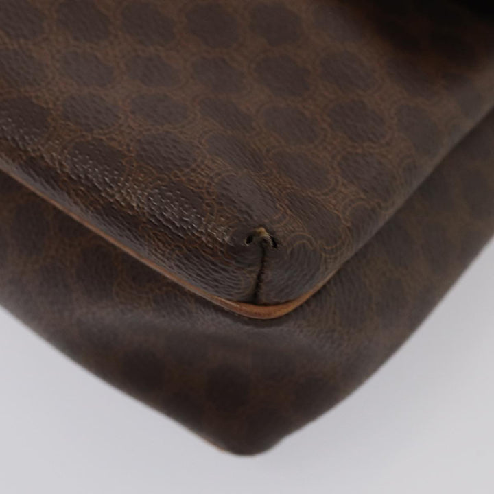 Celine Macadam Canvas Shoulder Bag 2Set Brown Auth 86463