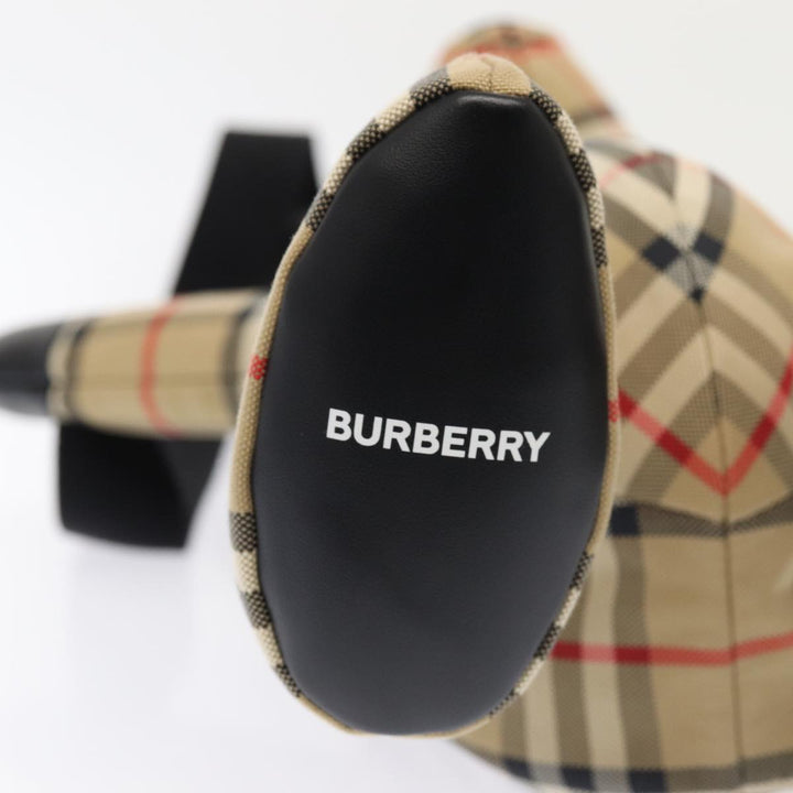 Burberry Nova Check Shoulder Bag Canvas Beige Auth 86482A