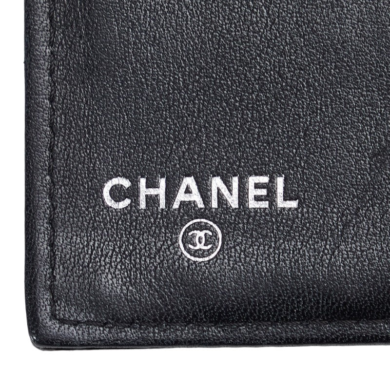 Top Quality Chanel Cocomark Three Folded Wallet Metal Curry Patent Leather  CHANEL