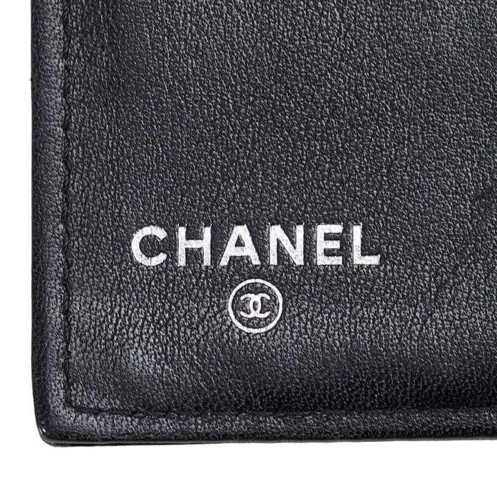 Top Quality Chanel Cocomark Three Folded Wallet Metal Curry Patent Leather  CHANEL