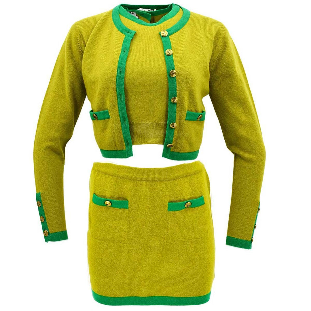 Top Quality Chanel Cardigan Green