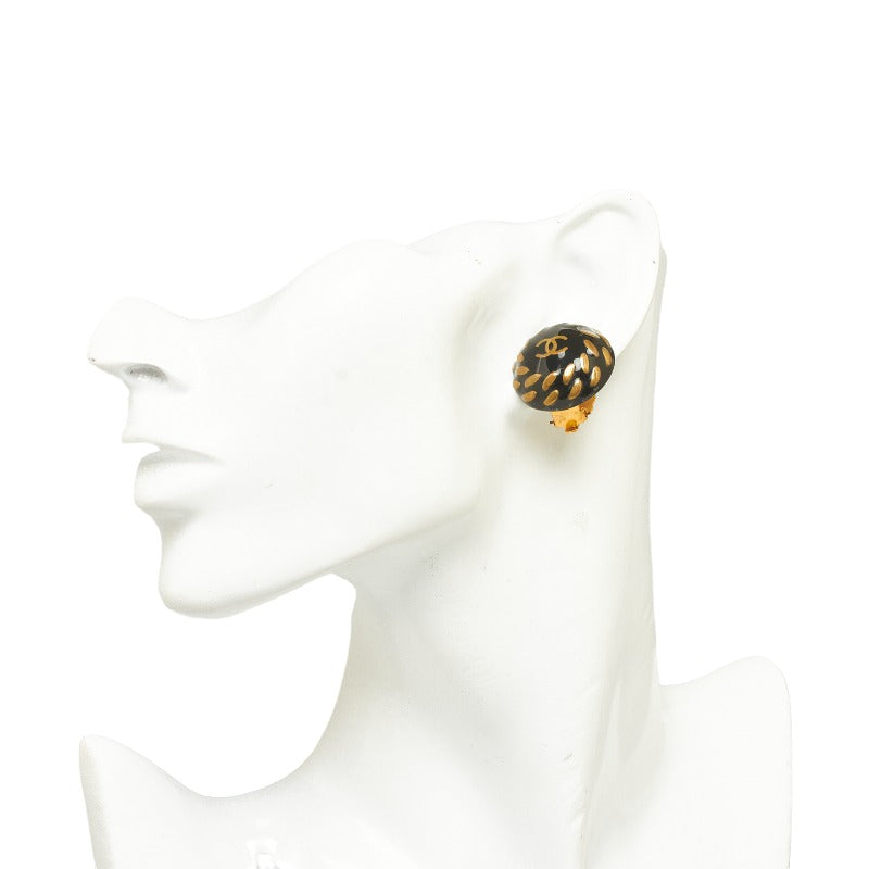 Top Quality Chanel Cocomark Chain Round Earring Gold  Ladies Chanel