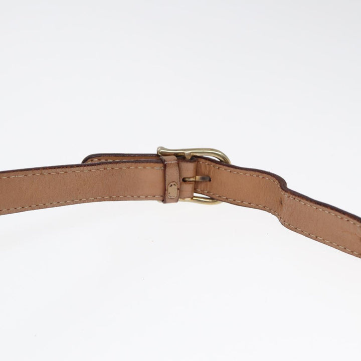 Celine Macadam Canvas Shoulder Bag PVC Leather Brown Gold Auth 86834