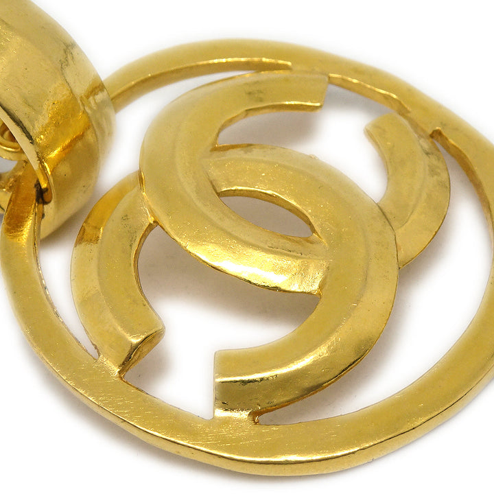 Top Quality Chanel 1996 Cutout CC Earrings Clip-On