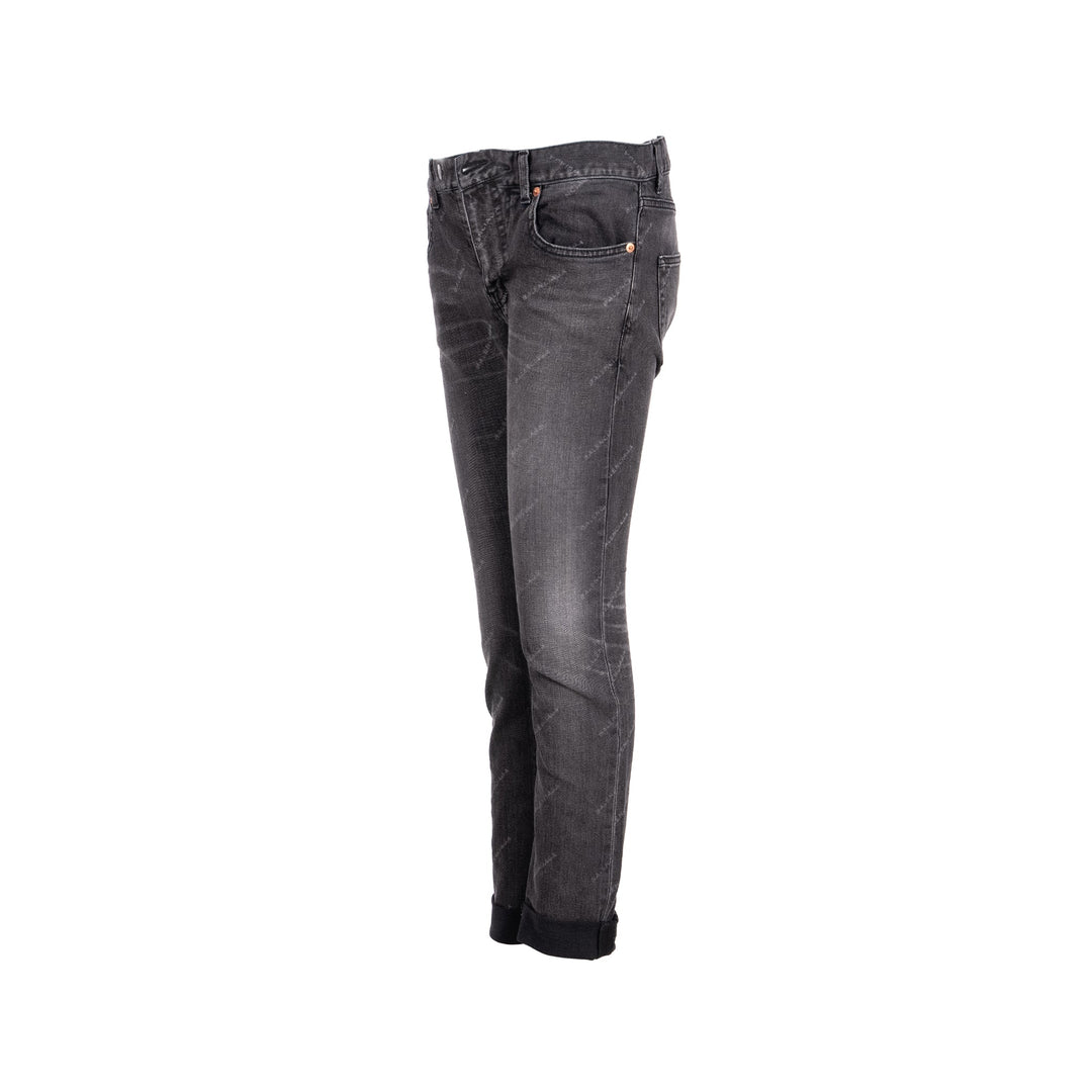 Top Quality Balenciaga Size 26 Denim Jeans Cotton Black