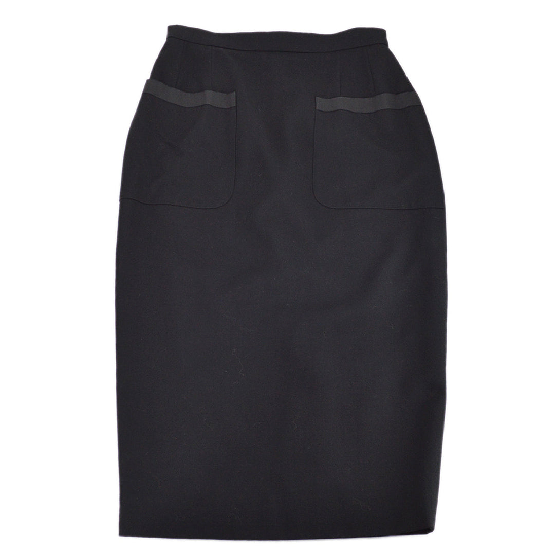 Top Quality Chanel Long Skirt Black 95A #38