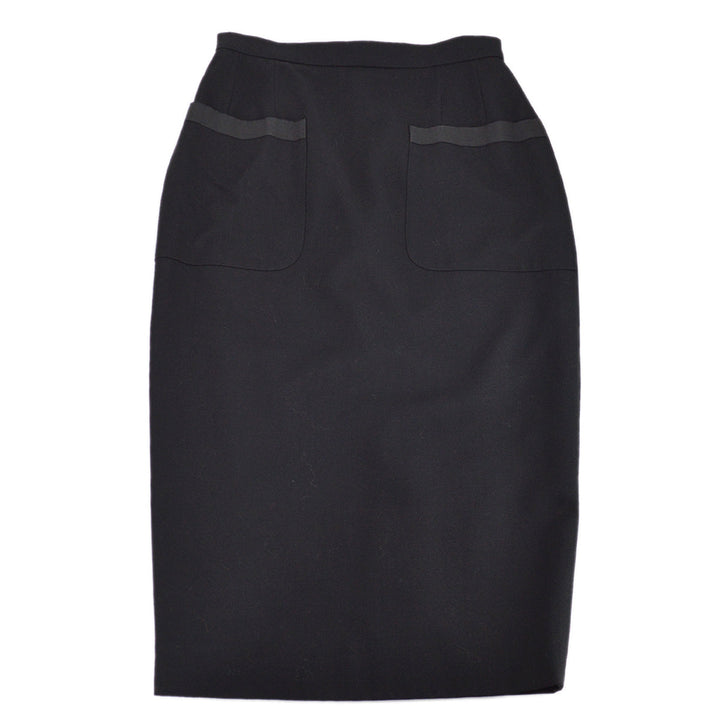 Top Quality Chanel Long Skirt Black 95A #38