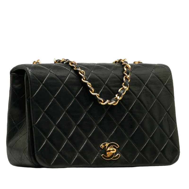 Top Quality Chanel Matrace 23 Cocomark Full Flap Chain  houlder Bag Black Leather  Chanel