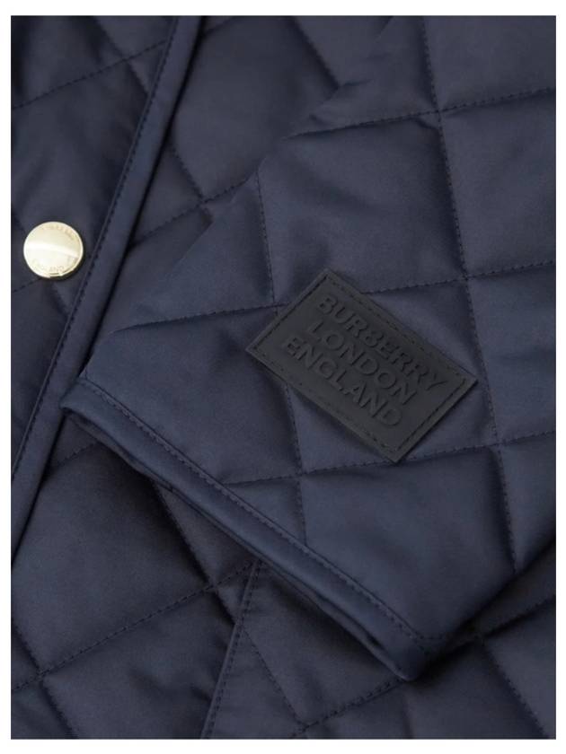 Burberry Corduroy Diamond Quilted Jacket Blue