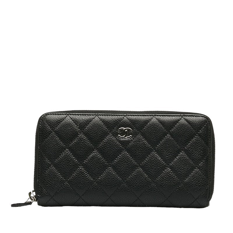 Top Quality Chanel Coco Long Wallet Black Caviar S  Chanel