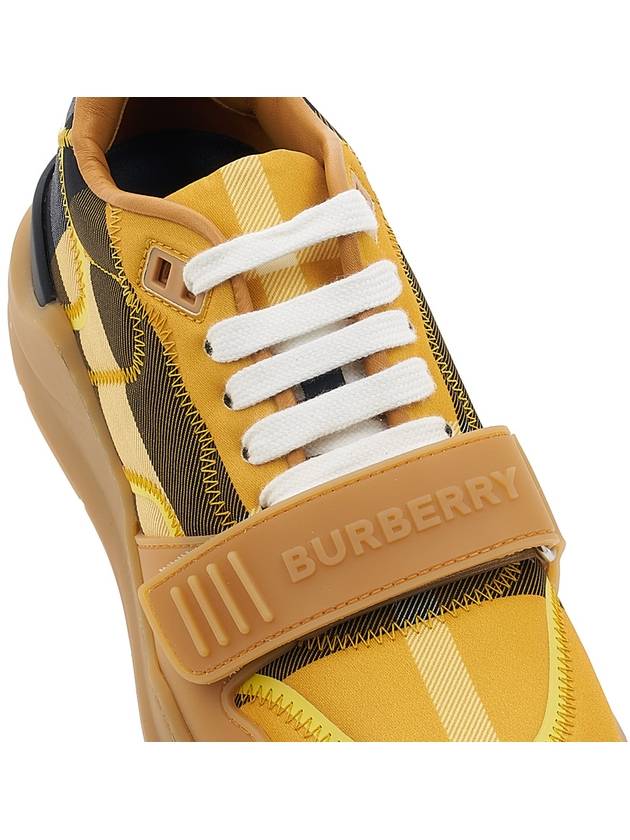 Top Quality Burberry Vintage Check Ramsey Low Top Sneakers Yellow