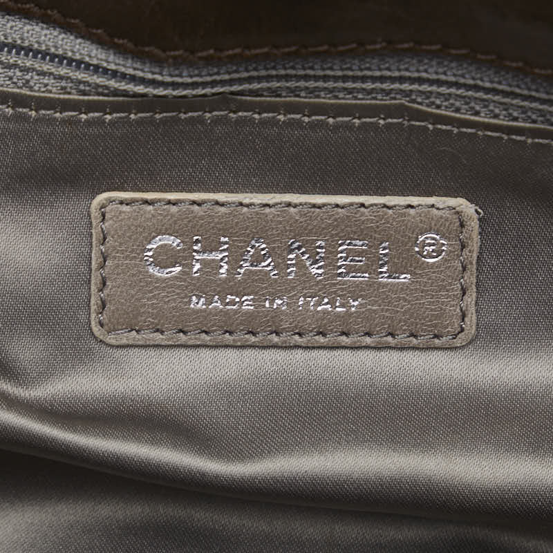 Top Quality Chanel Matrasse Logo Silver Gold  One-Shoulder Bag Brown   CHANEL