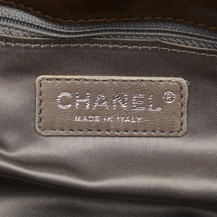 Top Quality Chanel Matrasse Logo Silver Gold  One-Shoulder Bag Brown   CHANEL