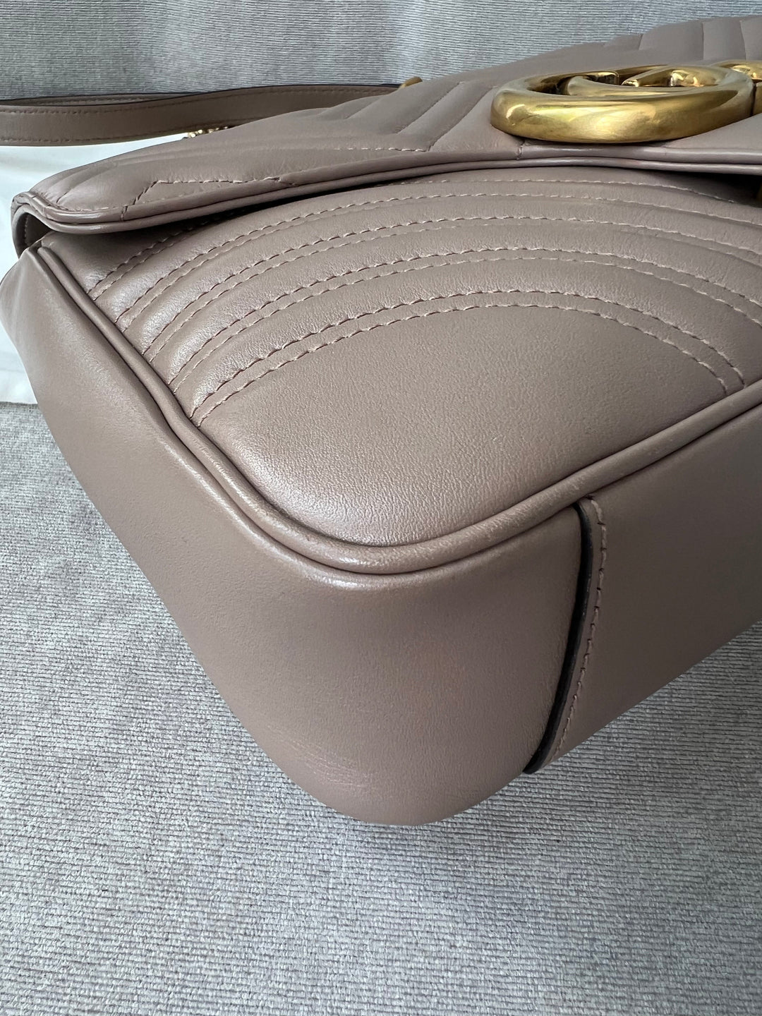 Gucci GG Dusty Pink Marmont Medium Shoulder Bag (RRP £2,070)