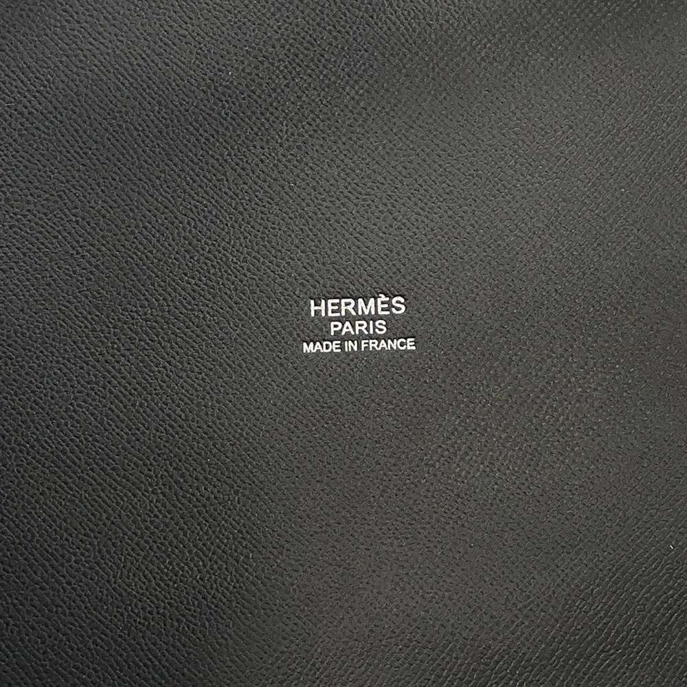 HERMES Chaine d'Ancre Black/blue Madame Calf Leather ・Silk