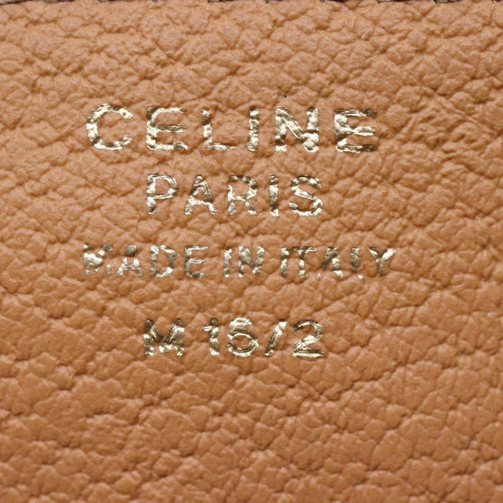 Celine Macadam Canvas Hand Bag PVC Leather Brown Gold Auth 87145A