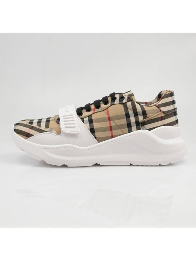 Burberry WoMen's Regis Vintage Check Velcro Low Top Sneakers Beige