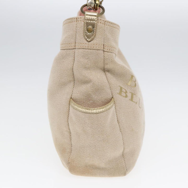 Burberry Blue Label Shoulder Bag Canvas Beige Auth 87317