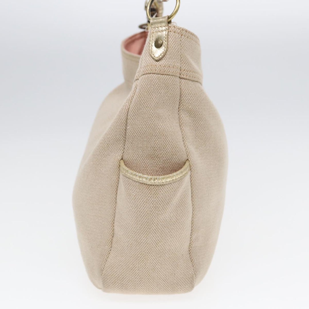 Burberry Blue Label Shoulder Bag Canvas Beige Auth 87317