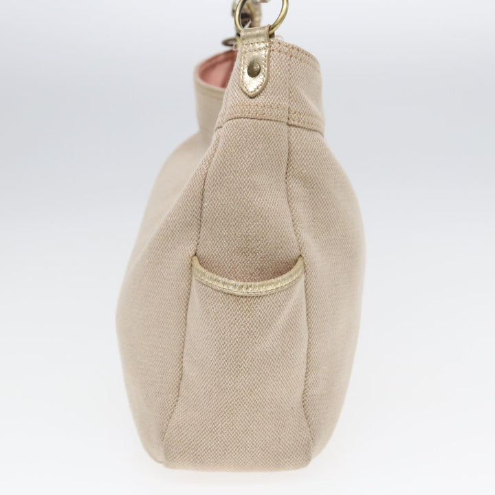 Burberry Blue Label Shoulder Bag Canvas Beige Auth 87317
