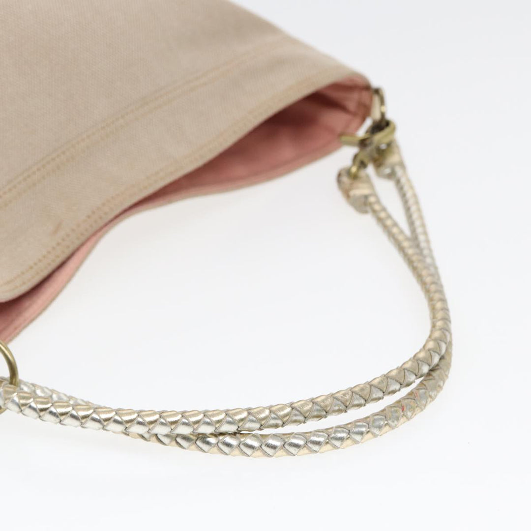 Burberry Blue Label Shoulder Bag Canvas Beige Auth 87317