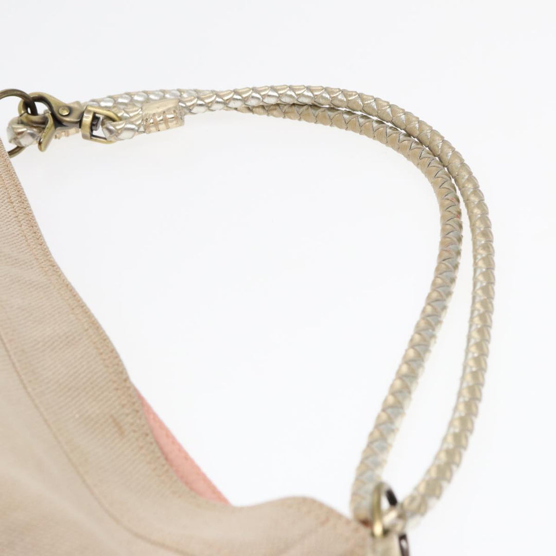 Burberry Blue Label Shoulder Bag Canvas Beige Auth 87317