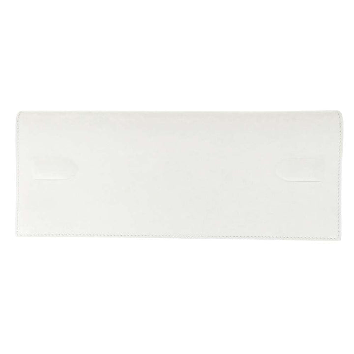 HERMES Birkin Shadow Clutch Bag New White Swift Leather
