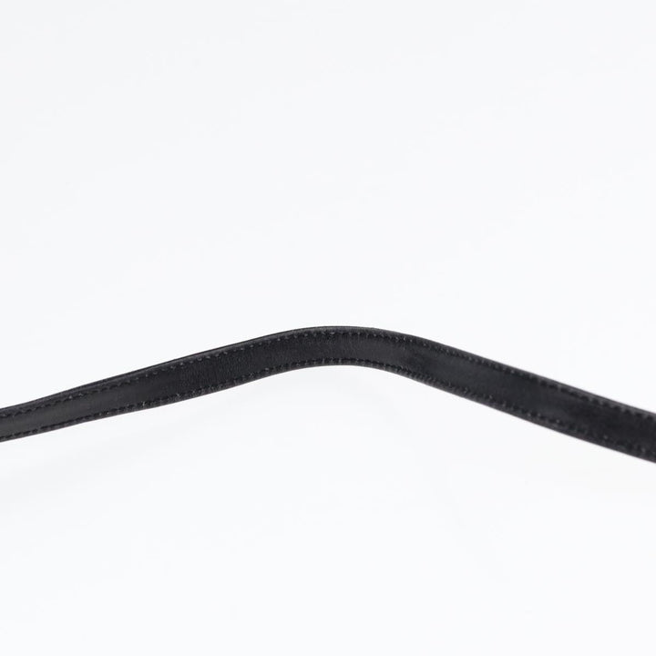 Celine Shoulder Bag Leather Black Gold Auth 87745