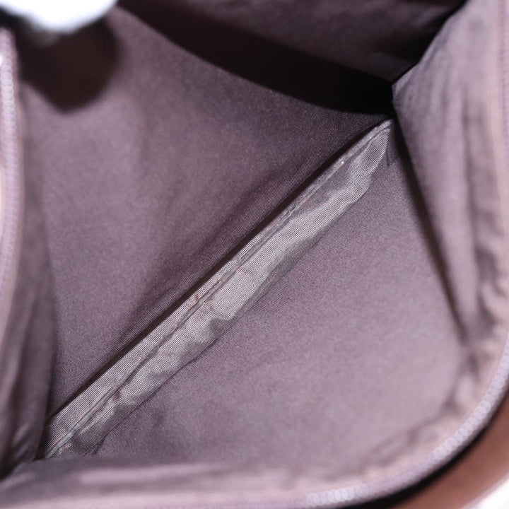 Burberry Nova Check Tote Bag Canvas Beige Brown Silver Auth 87766