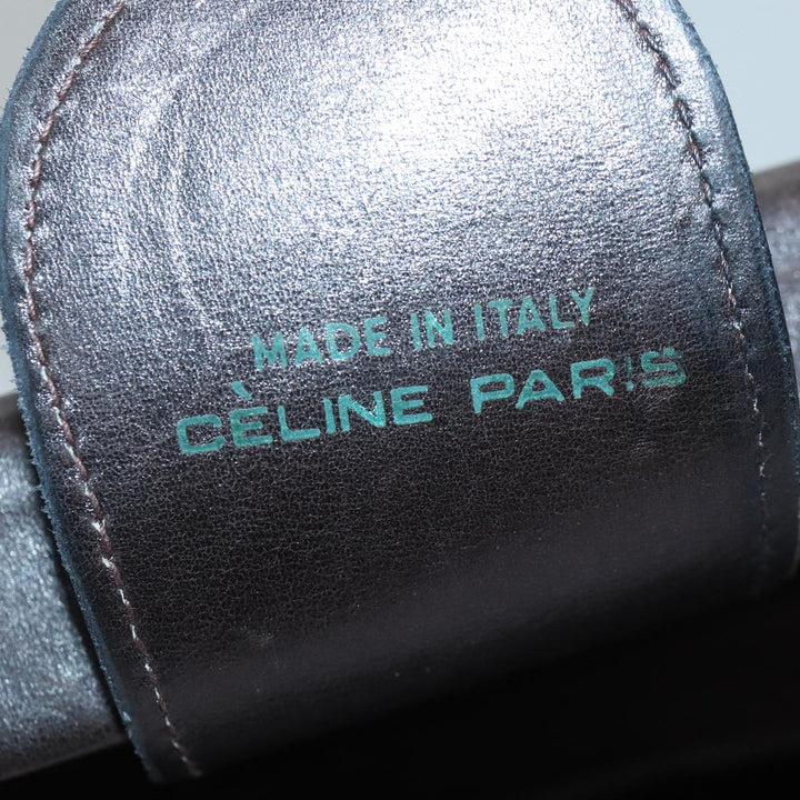 Celine C Sulky Trunk Case Beige Brown Auth 87910