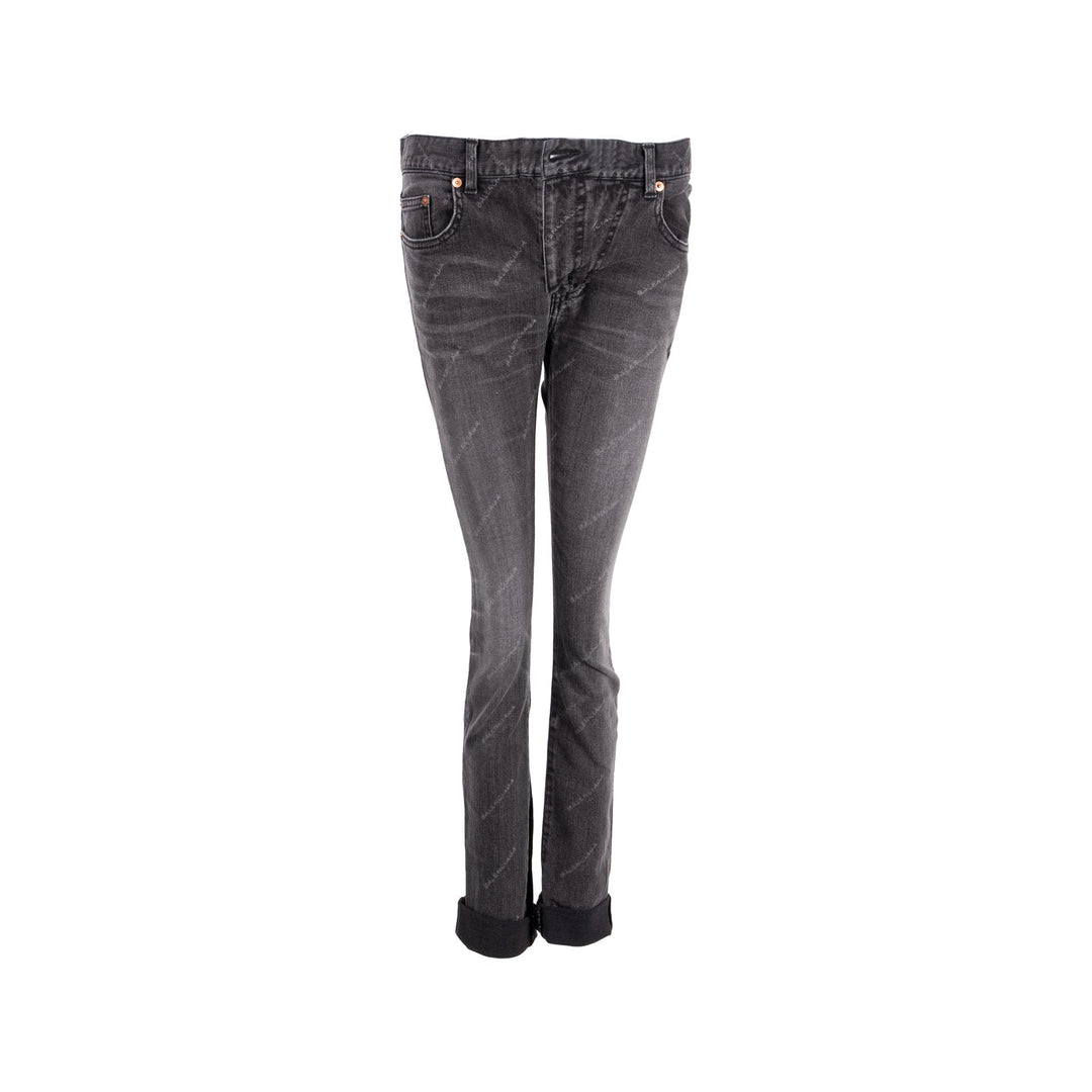 Top Quality Balenciaga Size 26 Denim Jeans Cotton Black