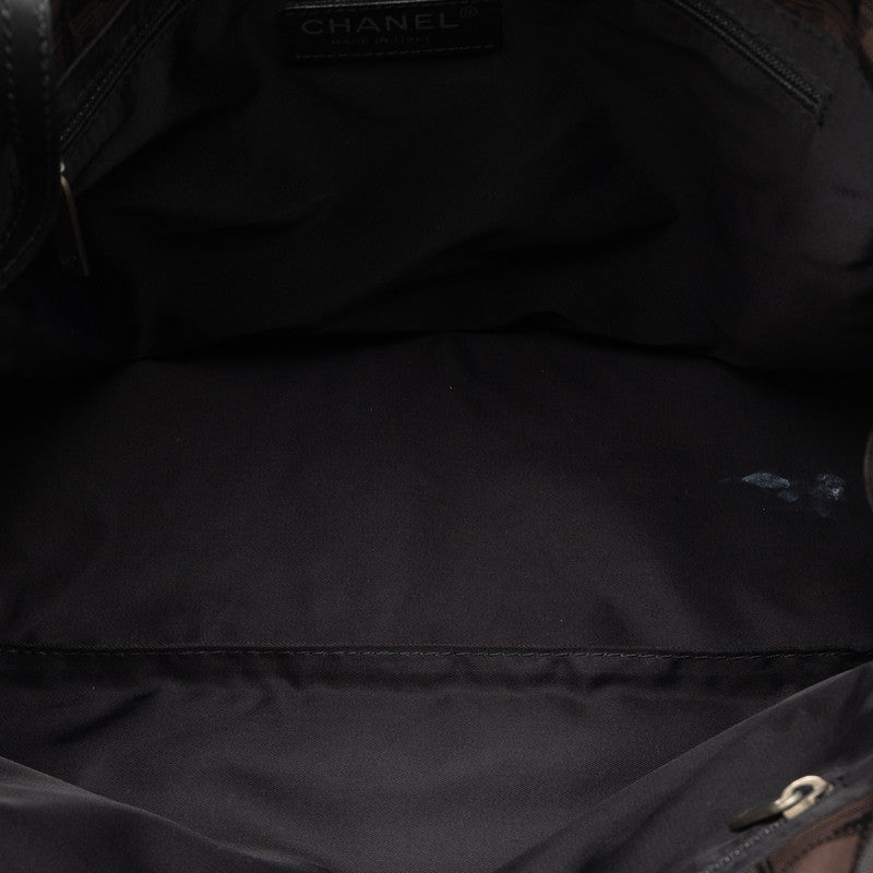 Top Quality Chanel New Loveel Lines PM Tote Bag Handbag Brown Black Nylon Leather  CHANEL