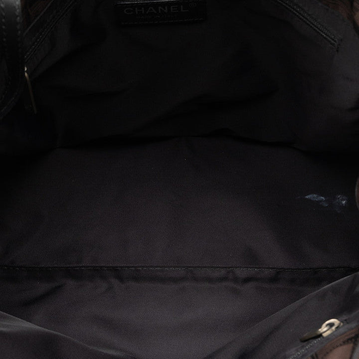 Top Quality Chanel New Loveel Lines PM Tote Bag Handbag Brown Black Nylon Leather  CHANEL