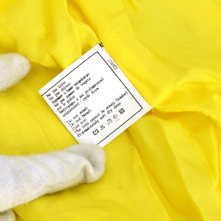 Top Quality Chanel Spring 1995 Zip Up Jacket Yellow #38