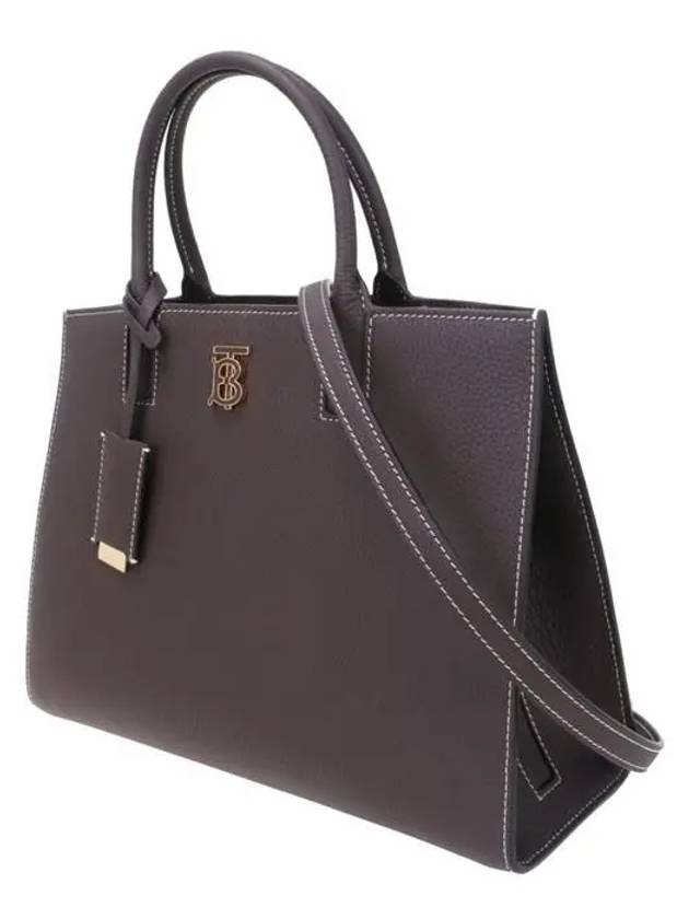 Burberry Frances Small Leather Tote Bag Brown