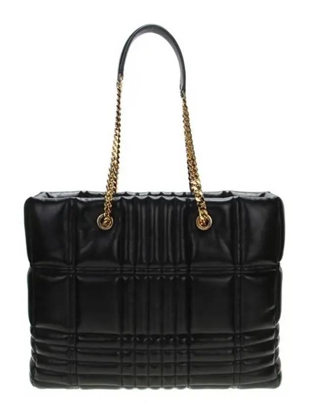 Burberry Lola Quilted Lambskin Medium Tote Bag Black