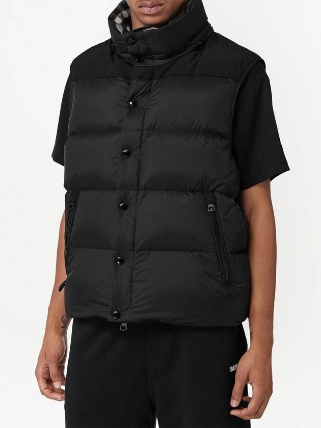 Burberry Detachable Sleeve Hoodie Padded Black