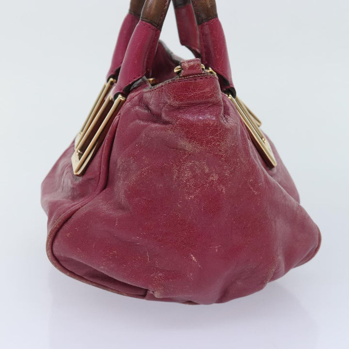 Chloe Etel Shoulder Bag Leather 2way Pink Gold 88188